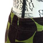 Boden Size 10R Green Brown Velvet Polka Dot Mini Skirt Pockets Photo 2