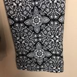 Loft  Maternity Women’s Boho Floral Faux Wrap White Black Long Sleeve Shirt Photo 3