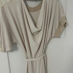 Elegant Cream Dress with Belt Size 4 Photo 7