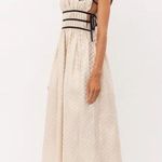 NWT Sofie the Label Claire Dress Gold Jacquard Velvet Straps Size Small Photo 4