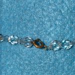 AURORA BOREALIS crystal beaded choker necklace vintage 1950 elegant size 16” Silver Photo 4