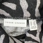 Susan Graver Weekend Plus Size 2X Animal Printed Cowl Neck Sweater Knit Top Grey Photo 5