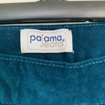 Pajama jeans teal blue corduroy jeans‎ size small Photo 1
