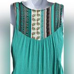 Umgee Sleeveless Mid Western Style Turquoise Dress Size Small Photo 4