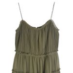 Banana Republic NWT  Tigers Eye Green Strappy Midi Dress Size 10 Spaghetti Strap Photo 6