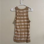 Aerie  Tan and White Tie-Dye Tank Photo 2