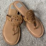 Dolce Vita Gionna Everyday Flat Sandals Flip Flop Tan Strappy Beachy Travel Size 9 Photo 0