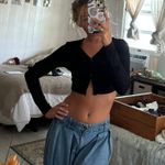 Black Button Up Long Sleeve Photo 1