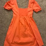 cute orange puff sleeve boutique dress! Size XXS Photo 1