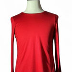 Pendleton Petite Red Long Sleeve Crew Neck Top Women's Size Medium Photo 0