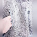 Vintage Dino Ricco Rabbit Fur Full Zip Jacket Gray Size L Photo 3