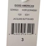 Good American  Jacquard Button Midi Dress nwt Photo 6
