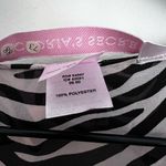 Victoria's Secret Victoria’s Secret top sheer ruffle vintage long sleeve zebra print M Photo 3