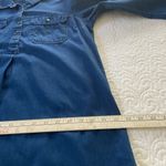 Old Navy Maternity Indigo Chambray Dress Long Sleeve Button Up Top Size Medium Photo 10