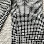Gray Plaid Polka Dot Skinny Ankle Dress Pants EUC Black Size 2 Photo 5