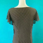 Adrianna Papell New with tags Beautiful silk polka dot brown and pink slip Dress Photo 3