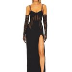 NBD  Estrella Gloves in Black One Size New Womens Opera Length Formal Event Photo 6