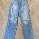 Cello  Light Wash Distressed High Rise Wide Straight Leg Jeans Size 11 Photo 1