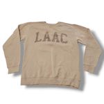 Los Angeles Athletic Club Sweatshirt Size XL LAAC Graphic Print Sweatshirt Beige Tan Photo 0