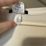 Lands' End Women's White Hoodie Top XL Cozy Soft Plain Workout Fall Casual Photo 1