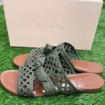 Alexandre Birman  Clarita Braided Mule Flat Nappa Kiss Green Tea Sandals SZ 42 Photo 13