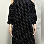 White House | Black Market NWT Size Medium Long Sleeve Polka Dot Dress Photo 0