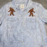 American Eagle Sz S/P Vintage Boyfriend Western Pearl Snap Yetti Cowgirl Photo 0