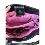 Liz Claiborne Authentic Vintage  Purse Hand Bag black embossed  faux     leather Photo 8