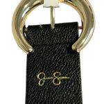Jessica Simpson Belt Womens S 4-6 Black Faux Leather Gold Buckle $30 MSRP NWT Photo 1