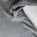 J Jill Pure Jill Luxe Tencel Knit Mini Dress Small Gray Long Sleeve Minimalist Photo 3