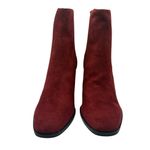 Dolce Vita Tippy Heeled Suede Bootie Burgundy SZ 7.5 Wedge Sleek Fall Modern Red Photo 1