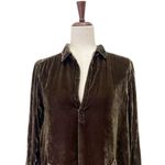 CP Shades Teton Tunic Size XS Brown Velvet Lagenlook Flowy Boho Top Made in USA Photo 4