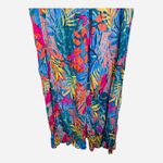 Kona Sol  Wide Leg Side Slit Hawaiian Floral Beach Pants Cover Up Swim Size Small Photo 4