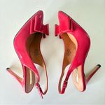 Halogen NOWT  Red Leather Pumps 4” Heels Sling Back Y2K Shoes Women’s Size 6.5 M Photo 6