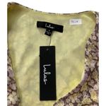 Lulus  Purple & Yellow Floral V-Neck Bodysuit Women Size Small NWT | 33-16 Photo 2