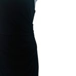 Aritzia Dynamite One Shoulder Long Sleeve Jersey Ruched Midi Dress Black XS Photo 8