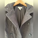 H&M Women's Double-Breasted Gray Coat Photo 2