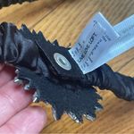 Loft  Vintage Rhinestone jewel Black Satin Stretch  Belt Bling 27” Photo 5