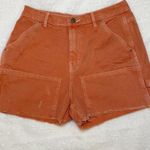 BDG Urban Outfitters Cut Off Carpenter Shorts Orange Rust Size 30 Photo 0