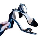 Stuart Weitzman  Womens 9 Black Block Heel Ankle Strap Sandals Elegant Chic Photo 1