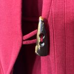 Lucky Brand  Red Asymmetrical Knit Cardigan Jacket Women’s Medium Photo 4