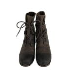 Sorel Joan Of Arctic Wedge II Ankle Boots Brown Leather Womens 9.5 Rugged Photo 5