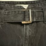 Reformation  The Cynthia Belted High Rise Straight Leg Jeans in Off-black Size 28 Photo 1