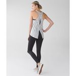 Lululemon Salute the Sun Tank Tiger Space Dye Black White Size 4 Tie Back‎ Photo 3