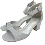 Dream Paris  Women's Silver Glitter Heels Sandals Platform Y2K Photo 0