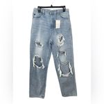 NWT KanCan Kyla Ultra High Rise 90's Baggy Jeans Size 11 / 29 in Light Wash Blue Photo 2