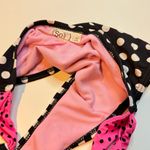 SO  Kohls Swim Bikini Set Bandeau XL black white Polka Dots Stripes Daisy M Photo 6