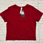 Fabletics  NWT Dark Red Feather Tech Short Sleeve Performance Tee Shirt XXL/1X Photo 0