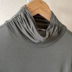 Soft Surroundings  great shape beautiful olive green ruched sides turtleneck Photo 1