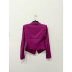 BCBGMaxazria Bowie Long Sleeve Single Button Tuxedo Blazer Purple Women's XXS Photo 2